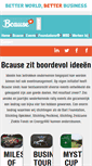 Mobile Screenshot of bcause.nl